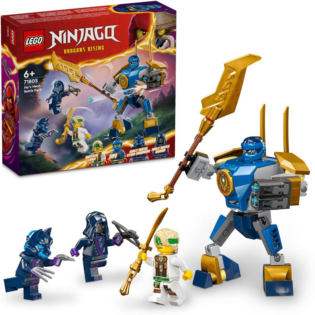 lego ninjago jay s mech battle pack ninja toy 71805 78 pieces