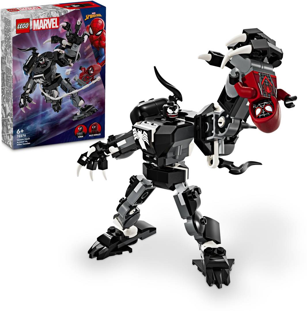lego marvel venom mech armor vs miles morales 76276 134 pieces