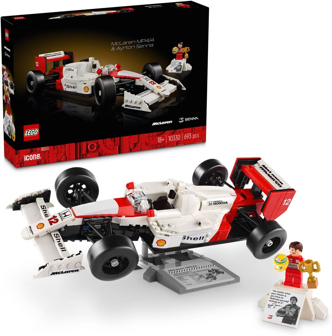 lego icons mclaren mp4 4 ayrton senna set 10330 693 pieces