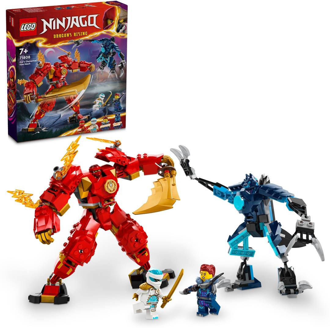 lego ninjago kai s elemental fire mech toy 71808 322 pieces