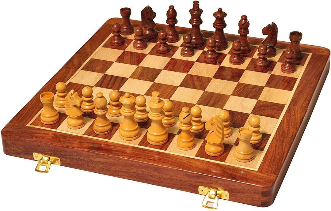 palm royal handicrafts 12 x inches wooden chess board set chessmen 2 extra queens sheesham educational games
