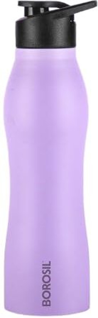 BOROSIL 950ml Grip Go Steel Water Bottle, Single Wall, Leakproof, BPA Free 950 ml Steel Bottle Pack of 1, Purple