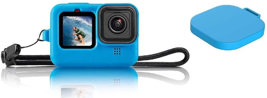 lamkoti soft flexible silicone case cover gopro hero 12 11 10 9 action camera bag