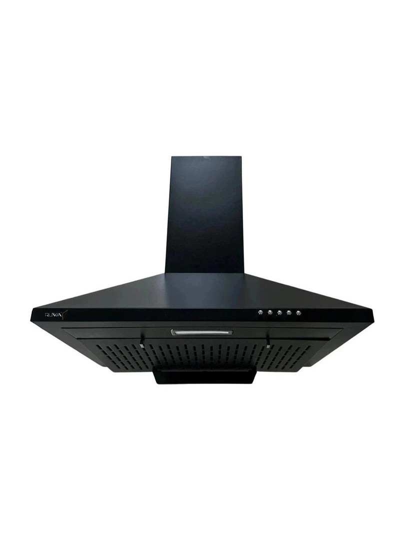 RUWA GARNET FILTERLESS 60 800 CMH 60 cm Chimney Wall Mounted, Black