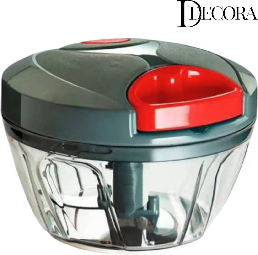 ddecora 3 stainless steel blade powerful mini handy quick 450 ml gray vegetable fruit chopper