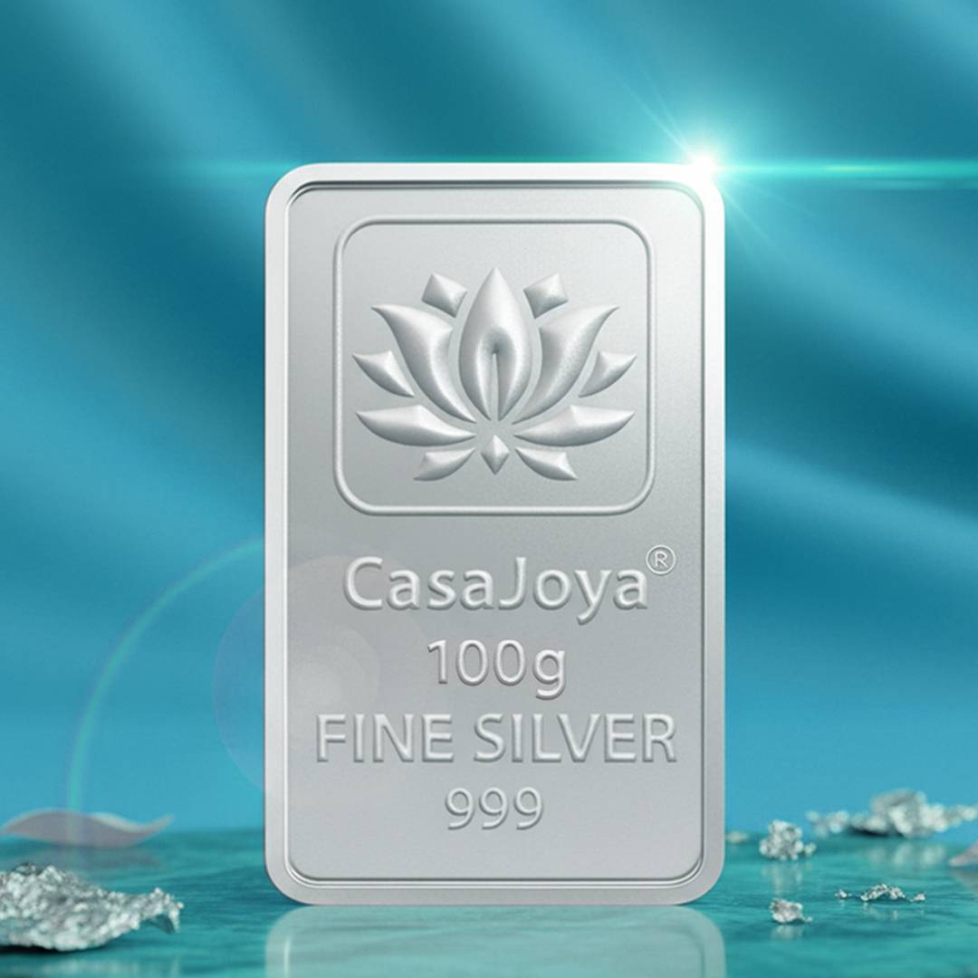 CASAJOYA BIS HALLMARKED PURE SILVER S 999 100 g Silver Bar