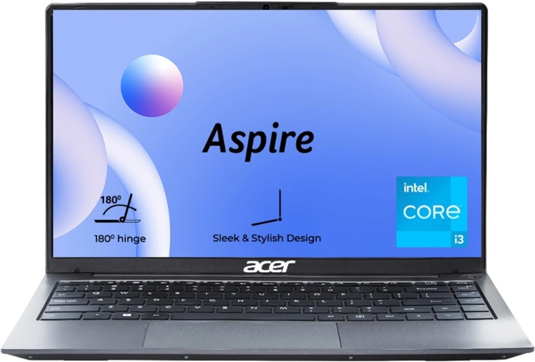 Acer Aspire 3 Intel Core i3 13th Gen 1315U - (8 GB/512 GB SSD/Windows 11 Home) A324-53 Thin and Light Laptop 14 inch, Steel Gray, 1.45 kg, With MS Off