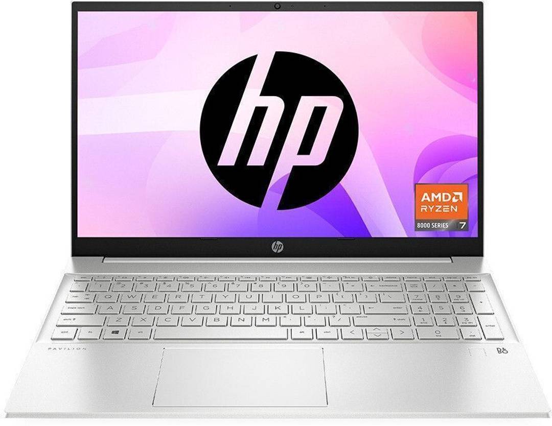 HP Pavilion 15 AMD Ryzen 7 Octa Core 7730U - (16 GB/512 GB SSD/Windows 11 Home) 15-eh3101AU Thin and Light Laptop 15.6 Inch, Natural Silver, 1.75 Kg, 