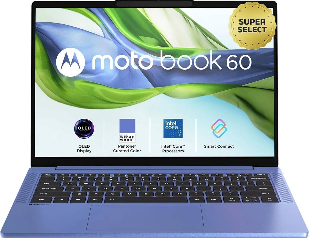 motorola motobook 60 full metal oled i7 14th gen intel core 7 series 2 240h 16 gb 512 gb ssd windows 11 home 14irh10r thin light laptop