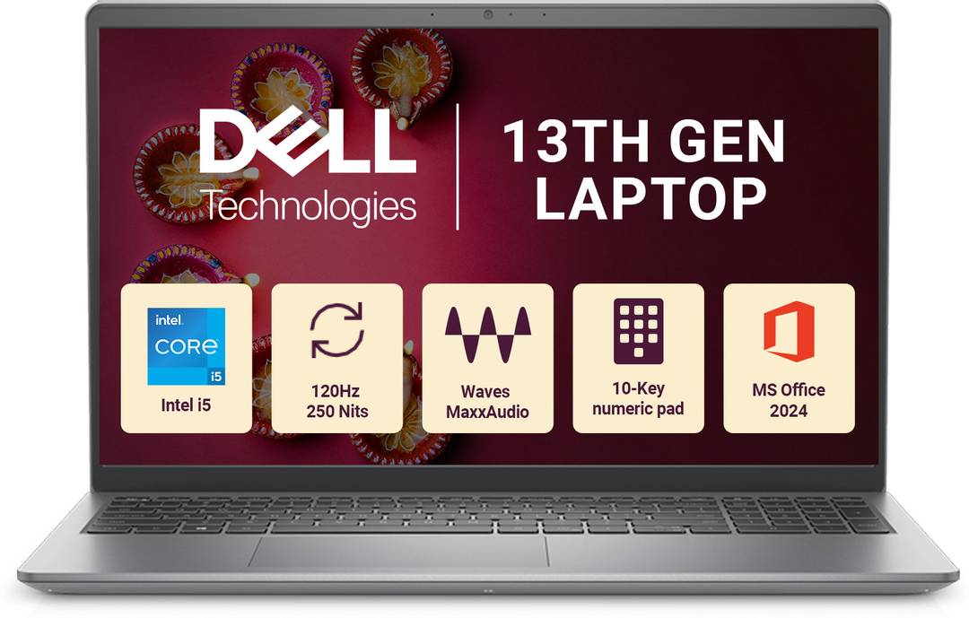 dell 15 microsoft office home 2024 intel core i5 13th gen 16 gb 512 gb ssd windows 11 home vostro 3530 rpl laptop
