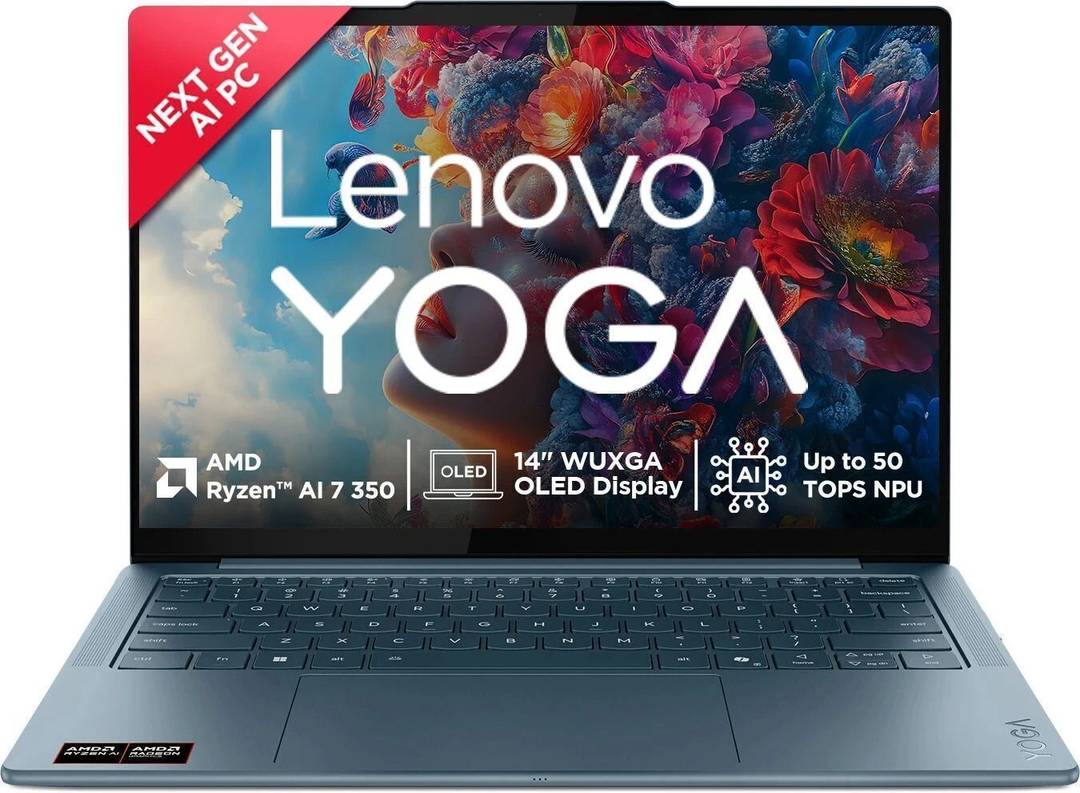 Lenovo Yoga Slim 7 WUXGA OLED Copilot+PC Full Metal Body AMD Ryzen AI 7 Octa Core AI 7 350 - (32 GB/1 TB SSD/Windows 11 Home) Yoga Slim 7 14AKP10 Thin
