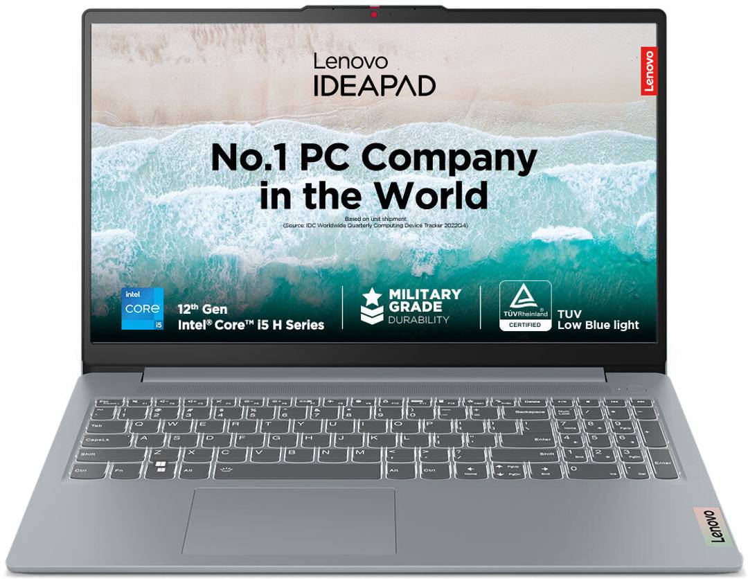 Lenovo Ideapad Intel Core i5 12th Gen 12450H - (16 GB/512 GB SSD/Windows 11 Home/4 GB Graphics) 15IAH8 Thin and Light Laptop 15.6 Inch, Arctic Grey, 1