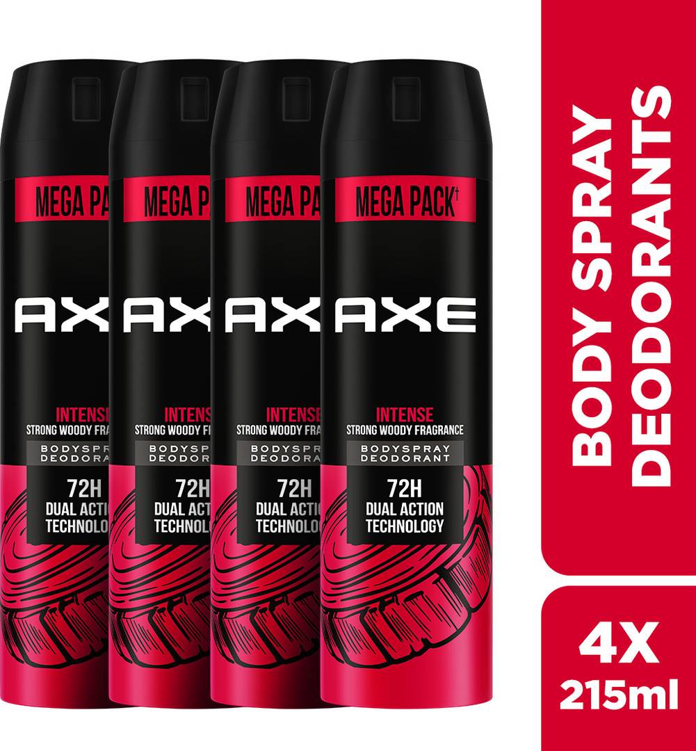 axe intense body spray men