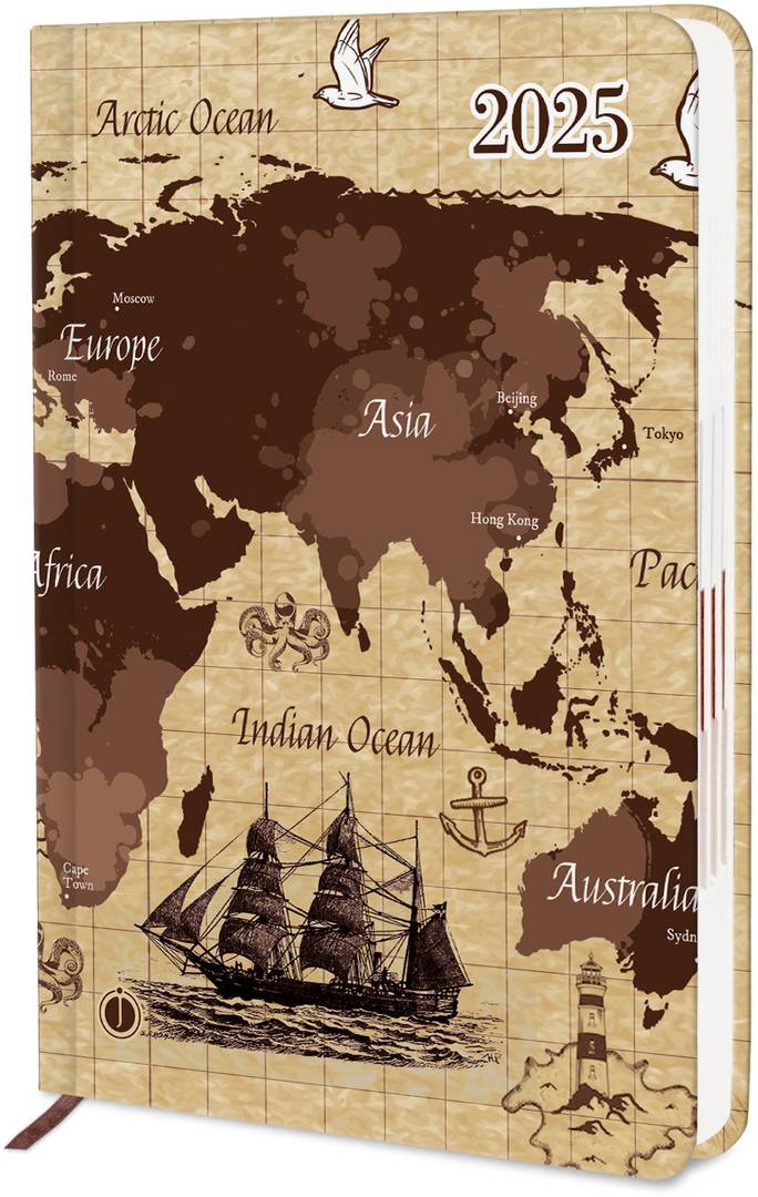 jhingalala hard bound executive 2025 diary 365 dates new year planner a5 ruled 344 pages