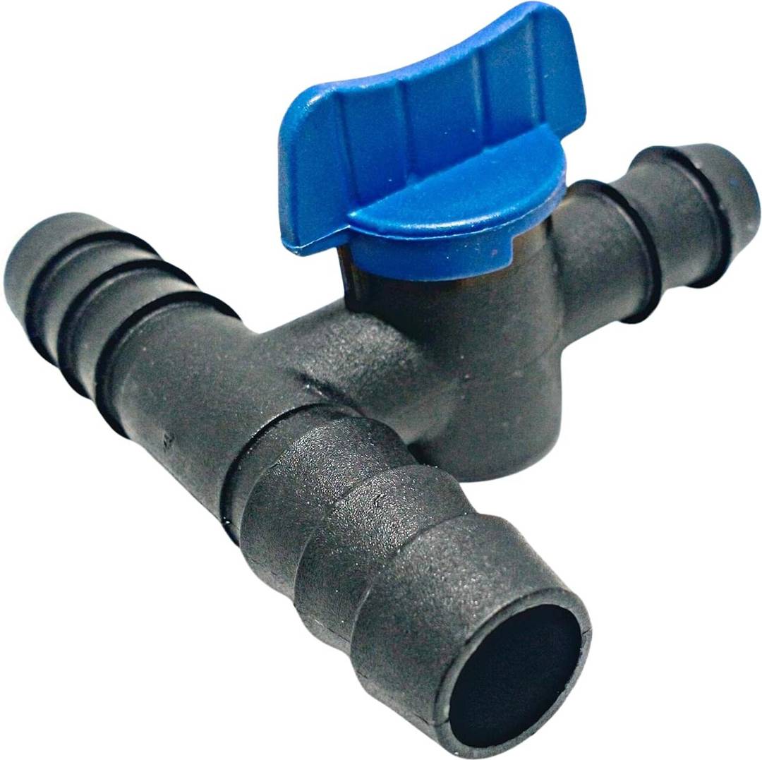Kamal Agrotech 16MM Drip Tee Connector with Tap Drip Irrigation Accessories Drip Irrigation Kit