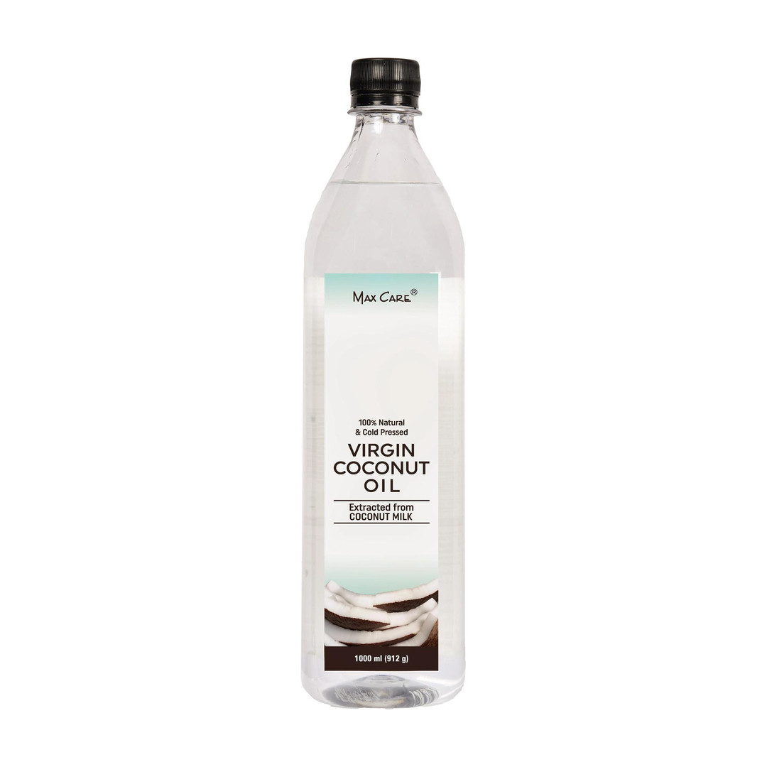 MAXCARE VIRGIN COCONUT OIL – COLD PRESSED - 100% Natural, Cold Pressed & Unrefined Cooking Oil, Skin Care, Hair Care, Baby Care, Dietary Coconut Oil 1