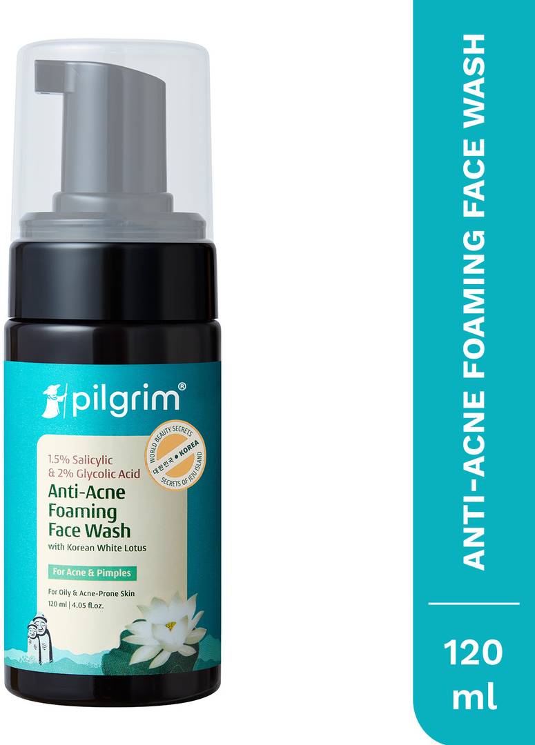 Pilgrim Salicylic (BHA) & Glycolic Acid (AHA)  for Oily & Acne-Prone Skin Face Wash