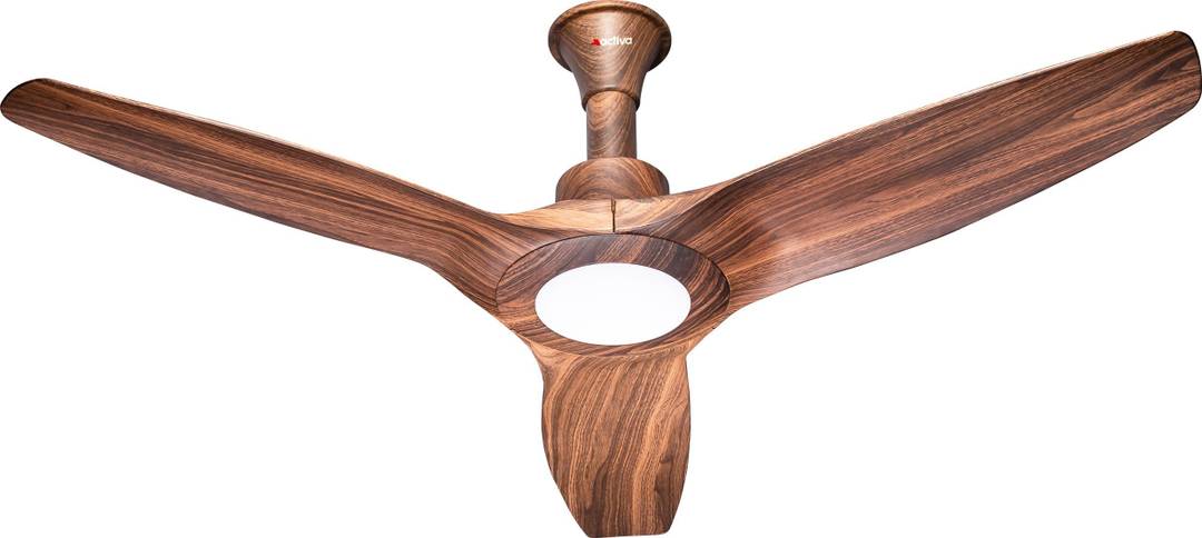 ACTIVA Silentair Wooden | BLDC Motor | Remote Control | LED Light with 5 Year Warranty BLDC Motor with Remote 1200 mm Ceiling Fan 5 Star | Wooden Fini