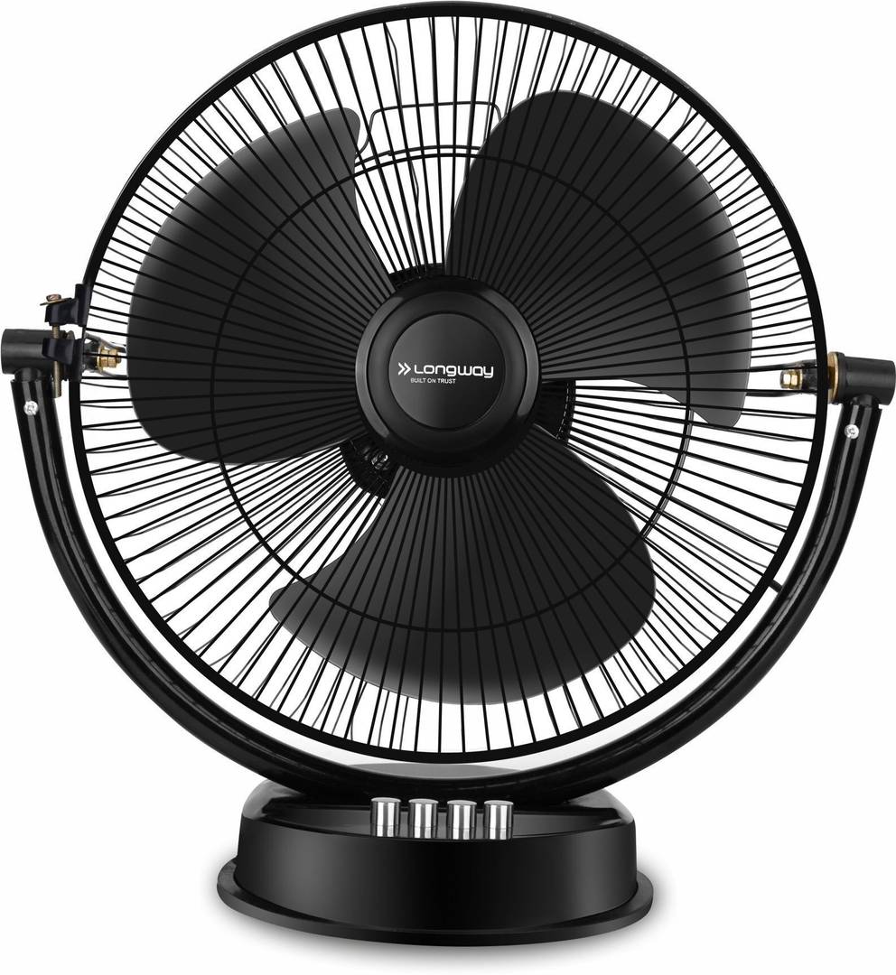 Longway Speedy with 2 Year Warranty Ultra High Speed 300 mm Table Fan Black | Pack of 1
