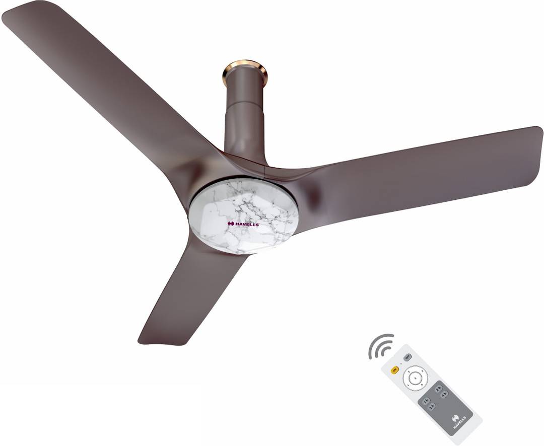 HAVELLS Stealth Prime|Most Silent & Premium|Remote Controlled|Upto 55% Energy Saving with 2 Year Warranty BLDC Motor 1200 mm Ceiling Fan 5 Star | Marb