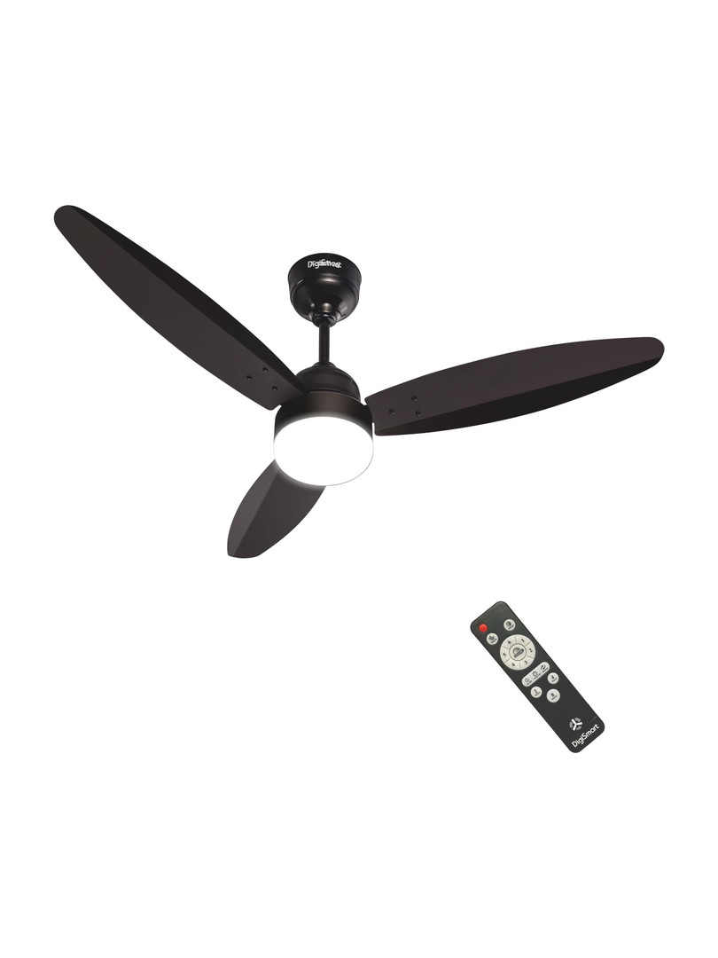 DIGISMART Autum Mark-1 | BLDC Motor | LED Light | Energy Saving with 5 Year Warranty BLDC Motor with Remote 1200 mm Ceiling Fan 5 Star | Smoke Brown |