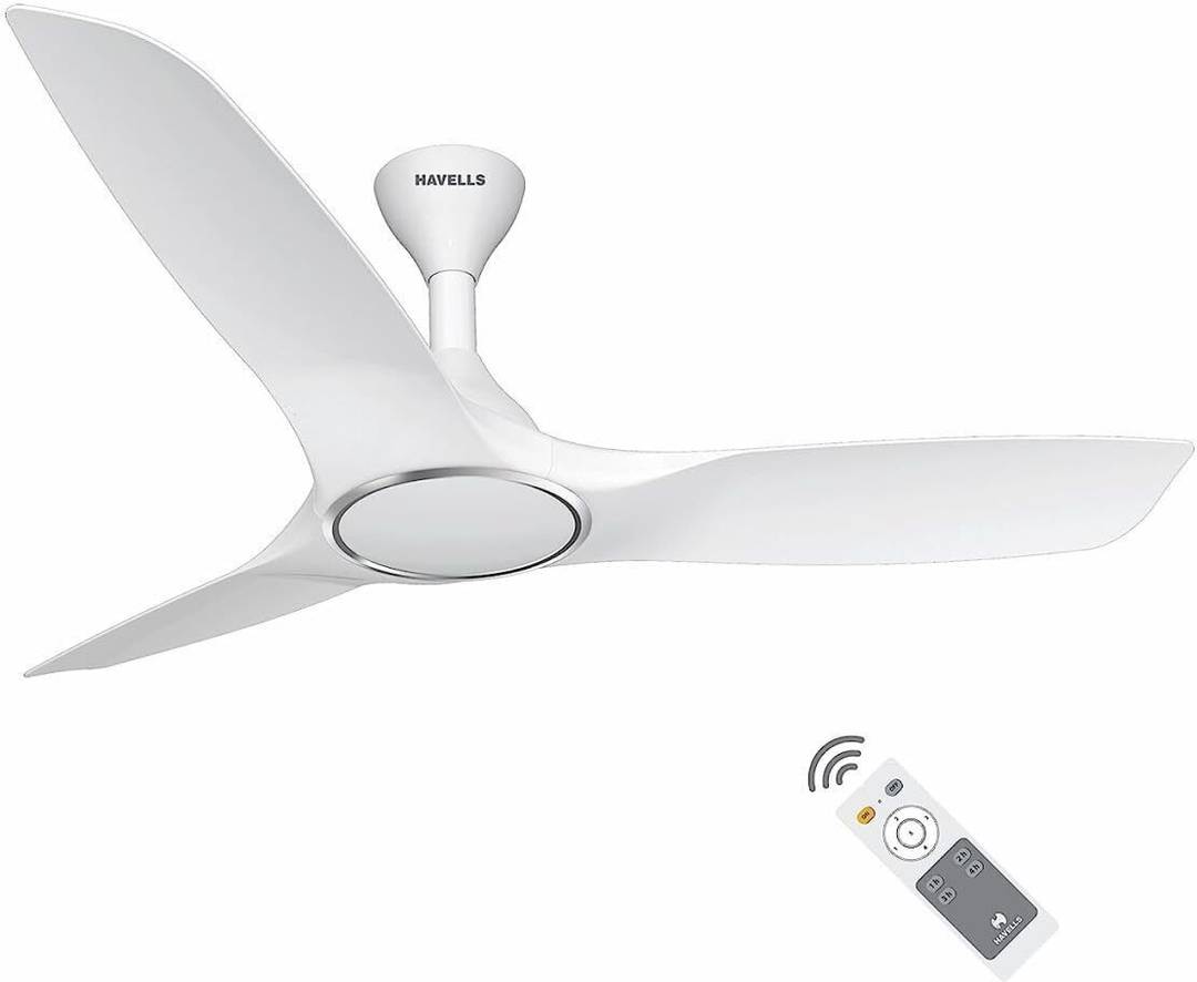 HAVELLS Stealth Air|Remote Controlled|Memory Backup|Low Noise|Upto 55% Energy Saving with 2 Year Warranty BLDC Motor 1200 mm Ceiling Fan 5 Star | Pear