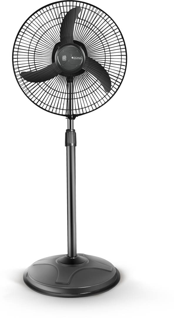 zigma Bullet Heavy Duty ISI CERTIFIED | Floor Stand | Ultra High Speed with 12 Months Warranty Ultra High Speed 400 mm Pedestal Fan Black | Pack of 1