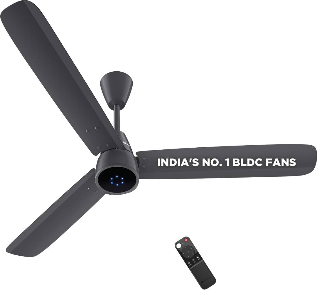 Atomberg Renesa Epoque | Advance air+ Technology | Sleek Fan | LED Indicator | Low Noise with 2 Year Warranty BLDC Motor with Remote 1200 mm Ceiling F