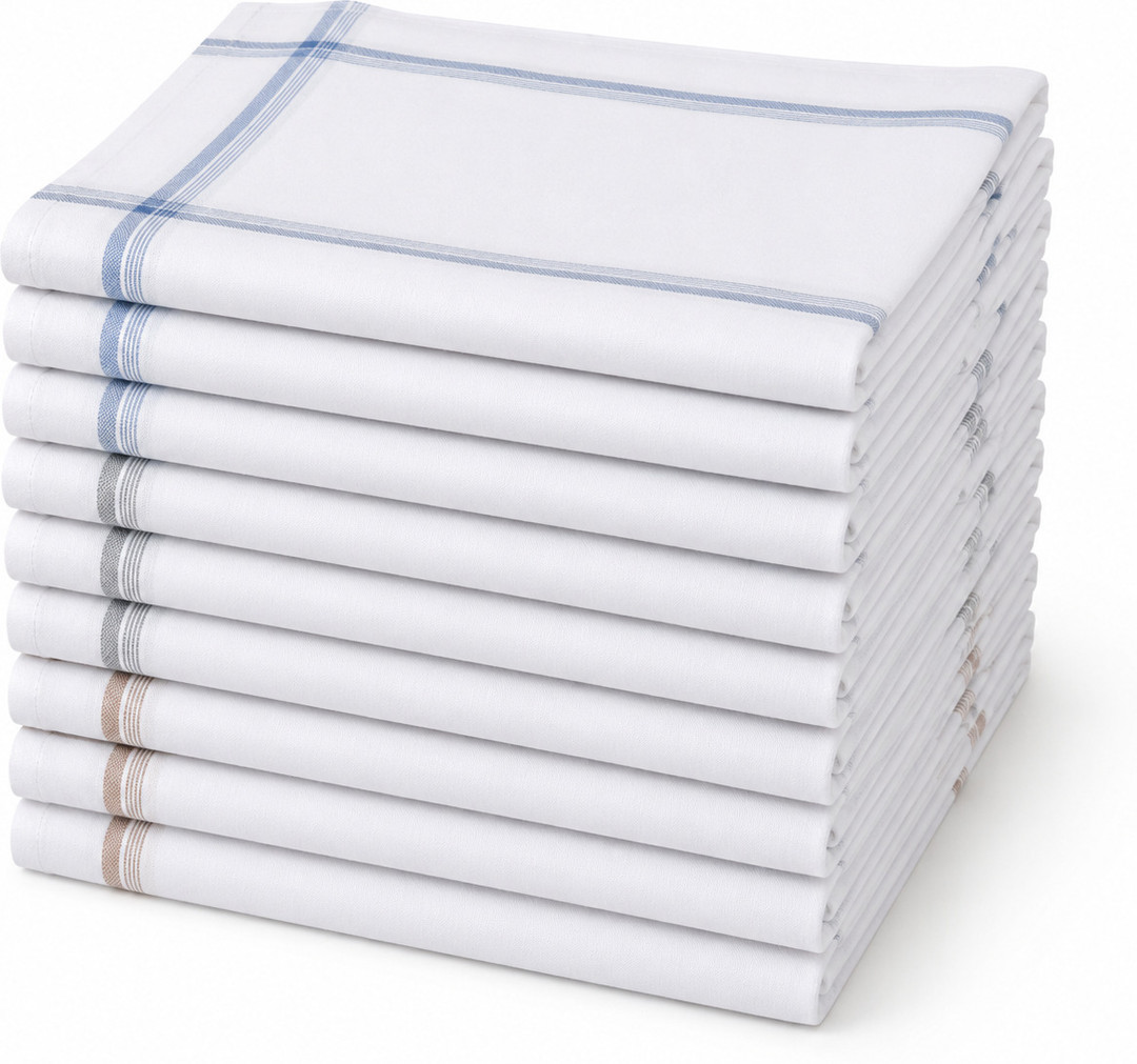 BLACKTANK Durable Cotton Handkerchiefs for Men ["Multicolor"] Handkerchief (Pack of 9)