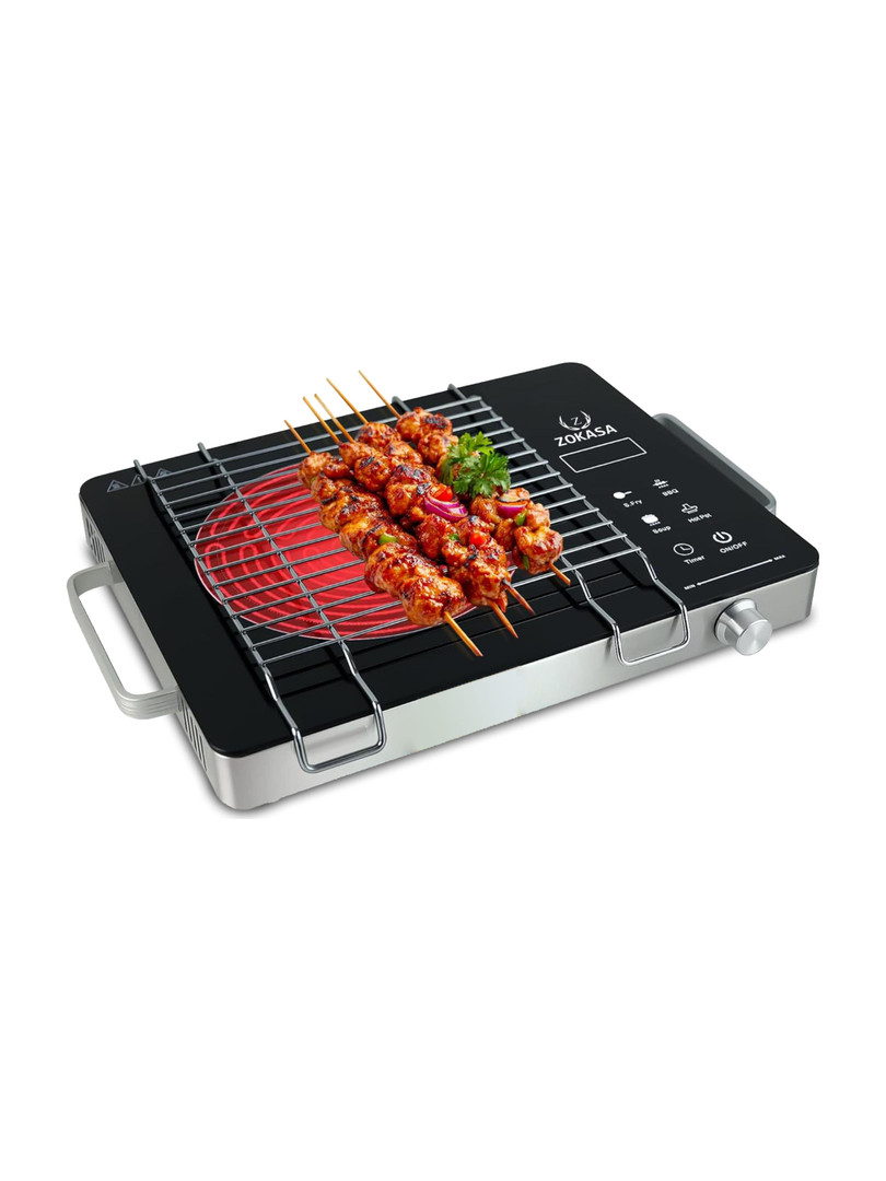 Zokasa 2000 W Infrared Cooktop Touch Panel (Black, Silver, INFA PRO)