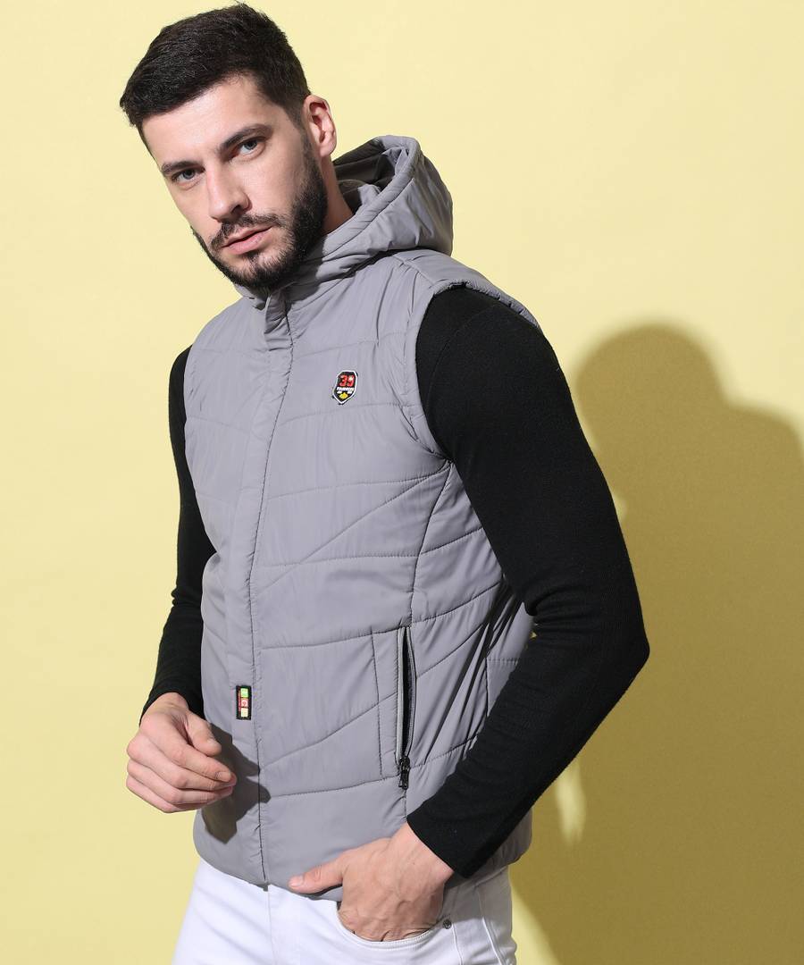 Men Solid Bomber Jacket