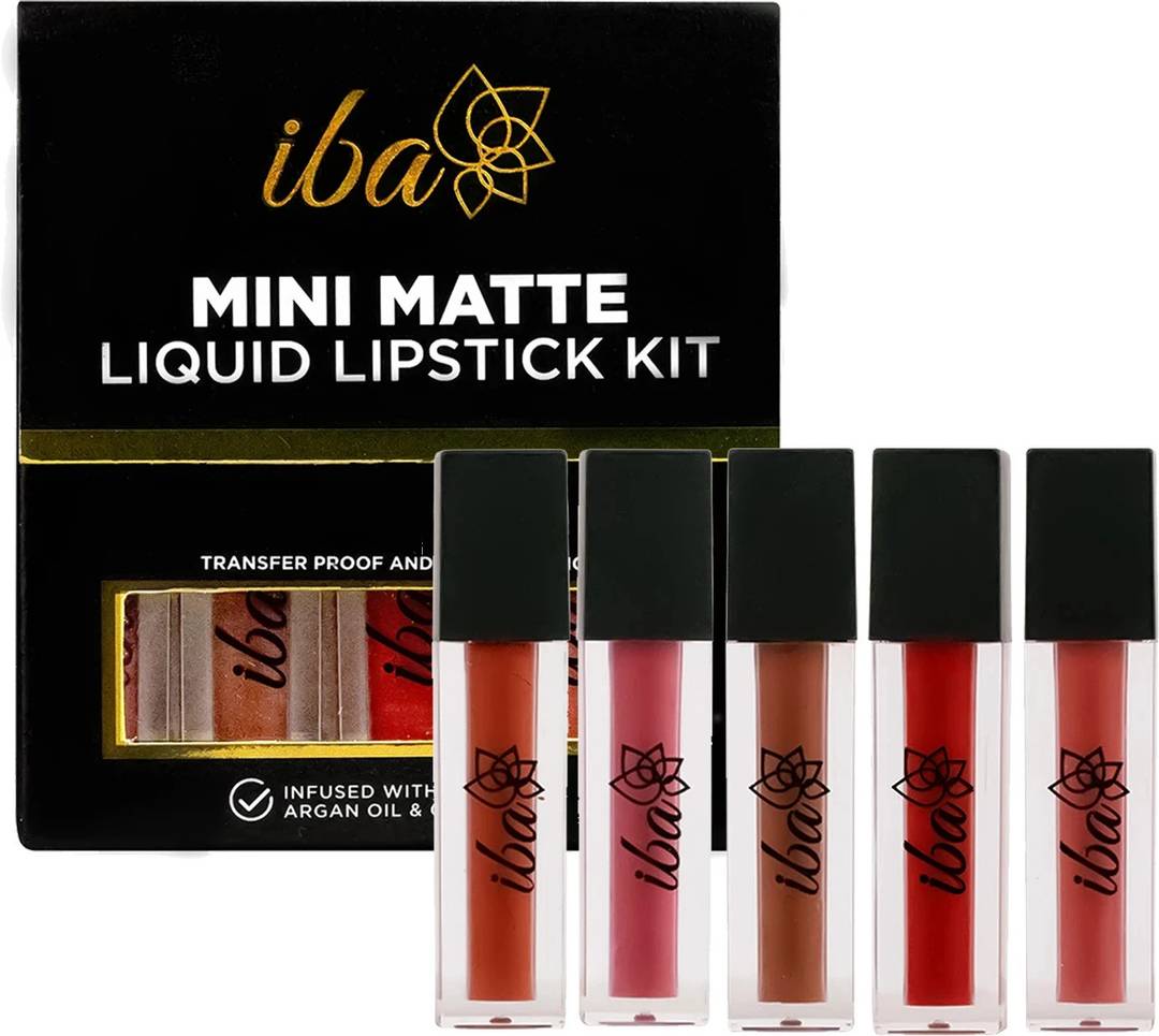 iba liquid matte mini lipstick kit long lasting transfer proof non drying