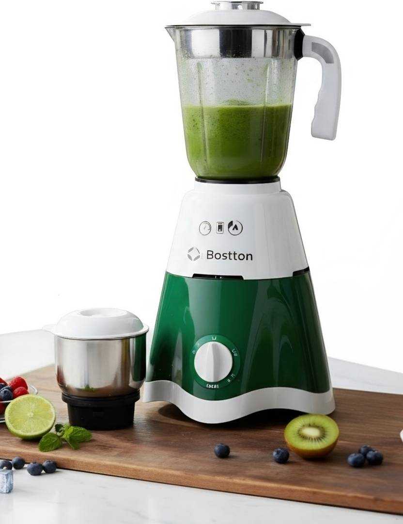 Bostton 750 Watt Copper Winded Motor 750 W Mixer Grinder (Star Power Pro | 2 Jars | Multicolor)