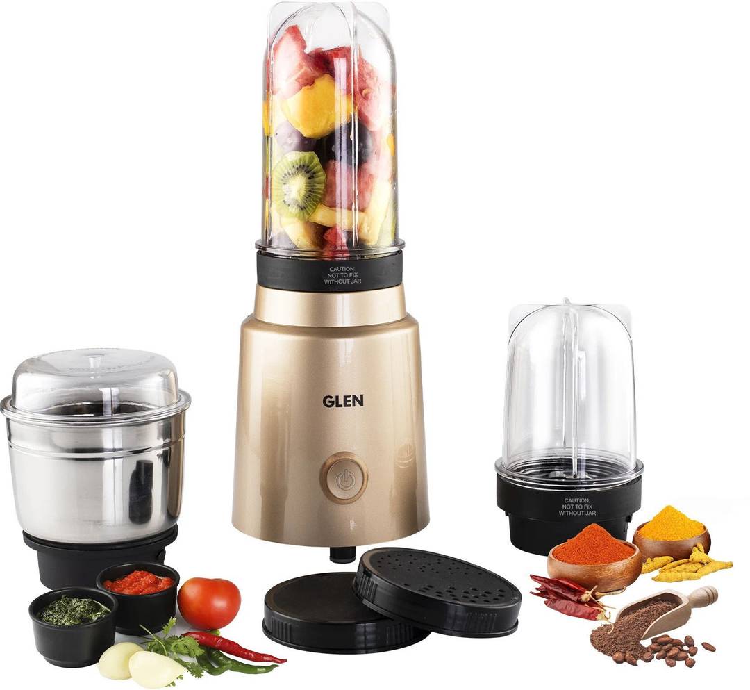 Glen Active Blender 350 W Mixer Grinder (SA 4048 Active Blender | 3 Jars | Golden)