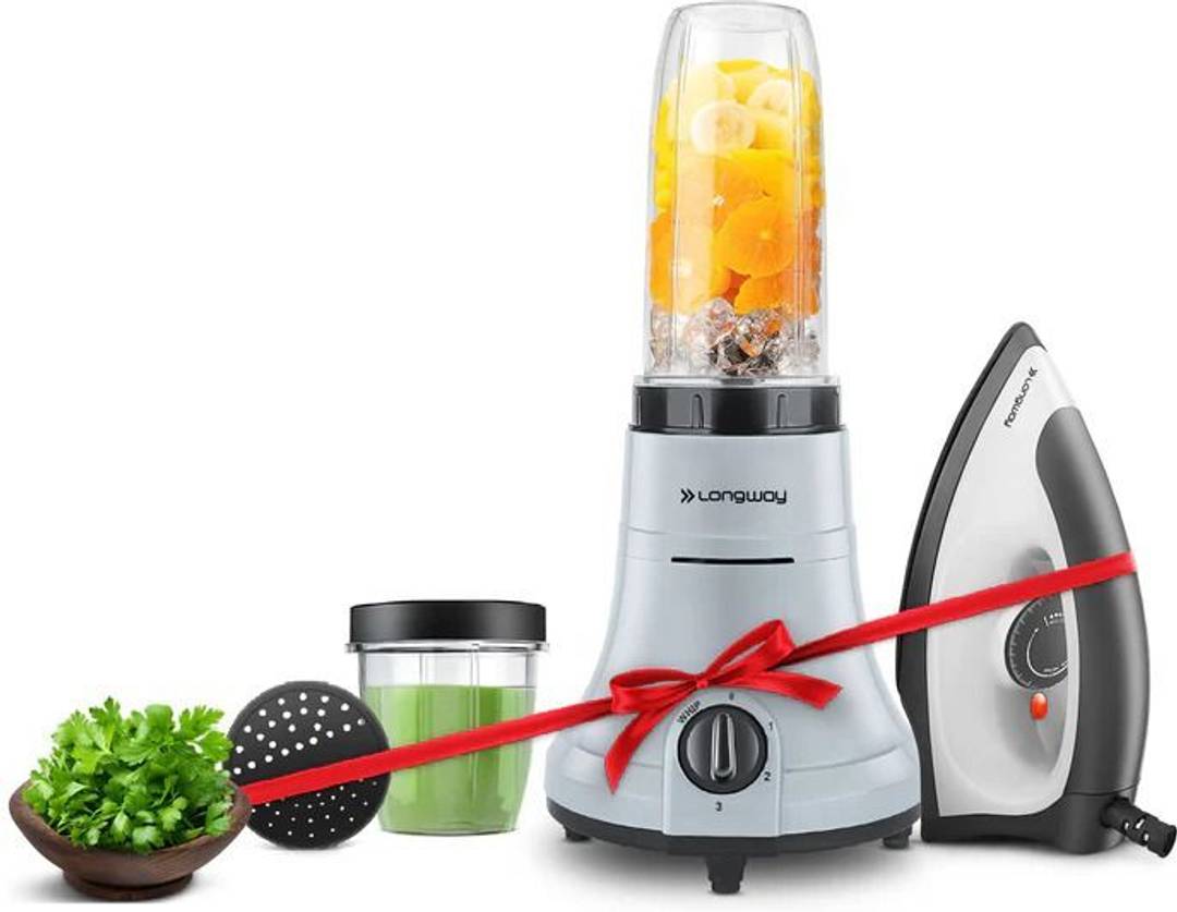 Longway Sage 2J 500 W Juicer Mixer Grinder Sage 2J | 2 Jars | Gray