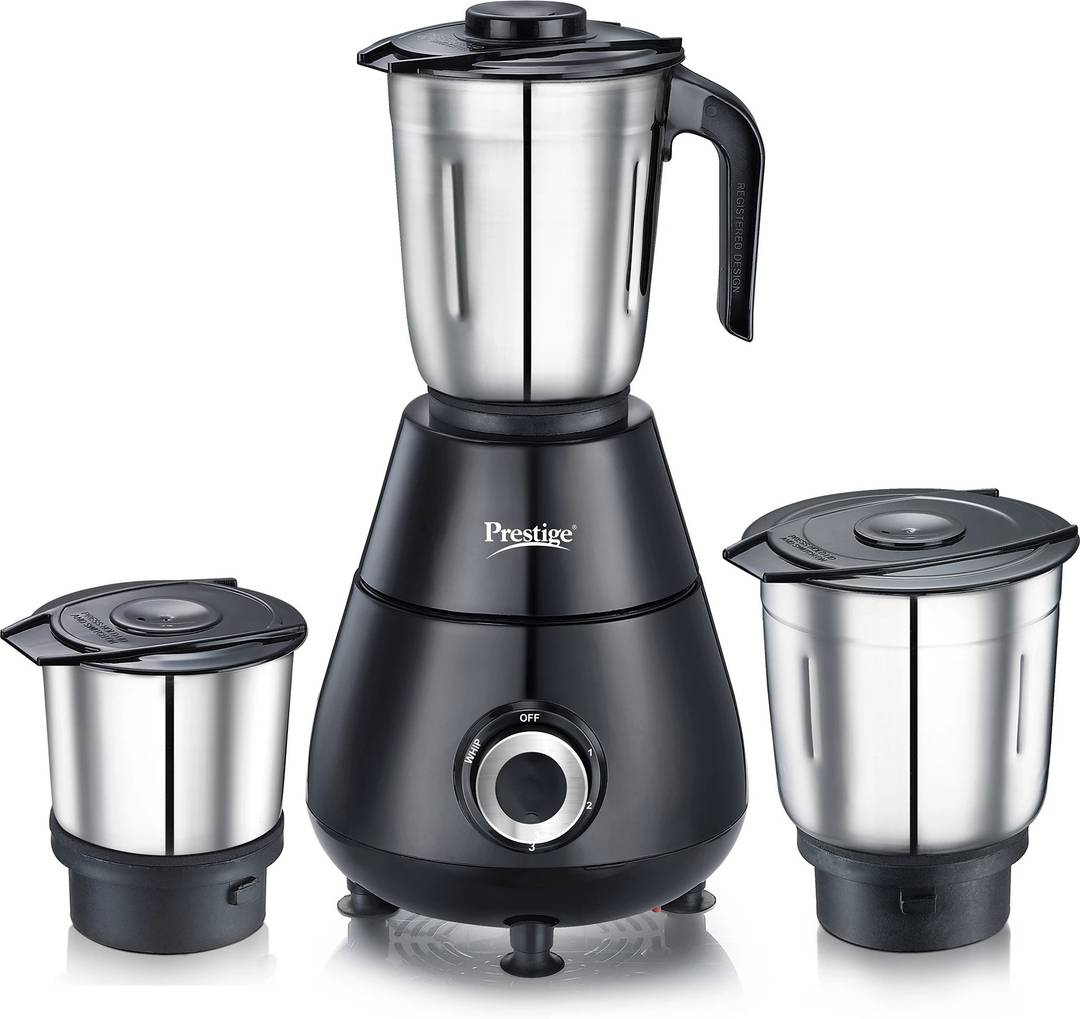 Prestige 500Watts 500 W Mixer Grinder Apex | 3 Jars | Black