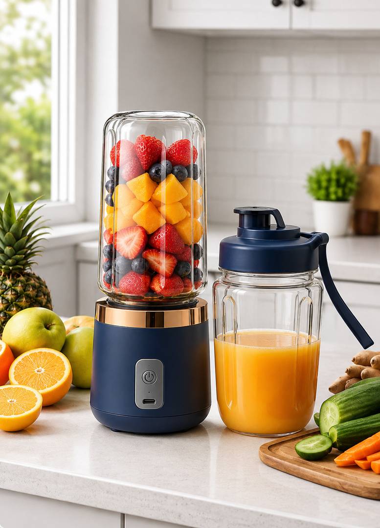 NutriPro MIXER_JUICER_05 50 W Juicer Mixer Grinder PORTABLE_JUICER_MIXER_A | 1 Jar | Multicolor