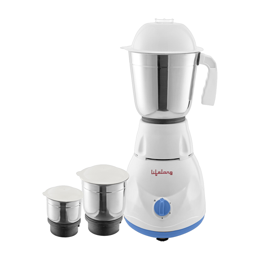 Lifelong Power Pro 500 W Mixer Grinder (Power Pro - LLMG20 | 3 Jars | Blue)