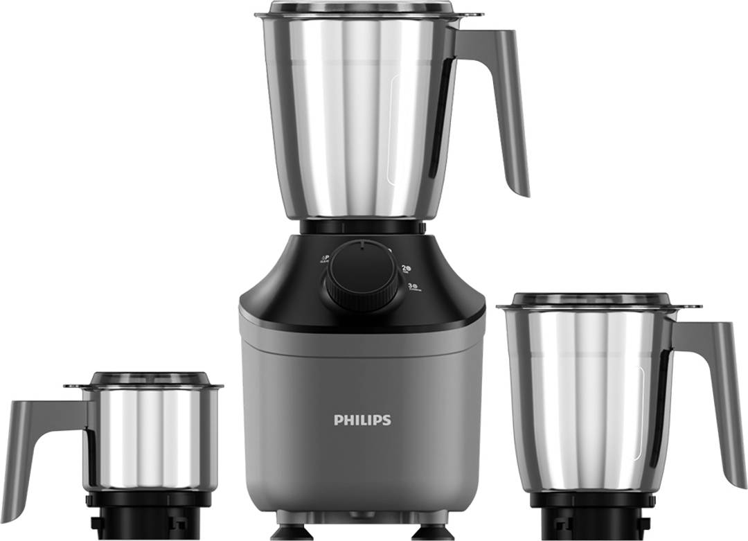 PHILIPS MicroGrind technology 800 W Mixer Grinder HL7770/00 | 3 Jars | Coarse Mode for Silbatta-like Texture, Fine or Superfine for perfect textures e