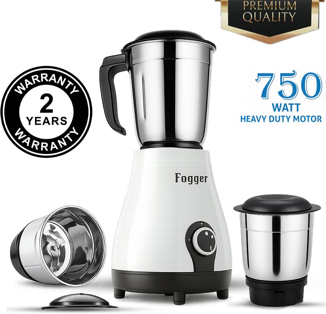 Fogger Super Fast 3 Stainless Jars 750 W Juicer Mixer Grinder Super | 3 Jars | White