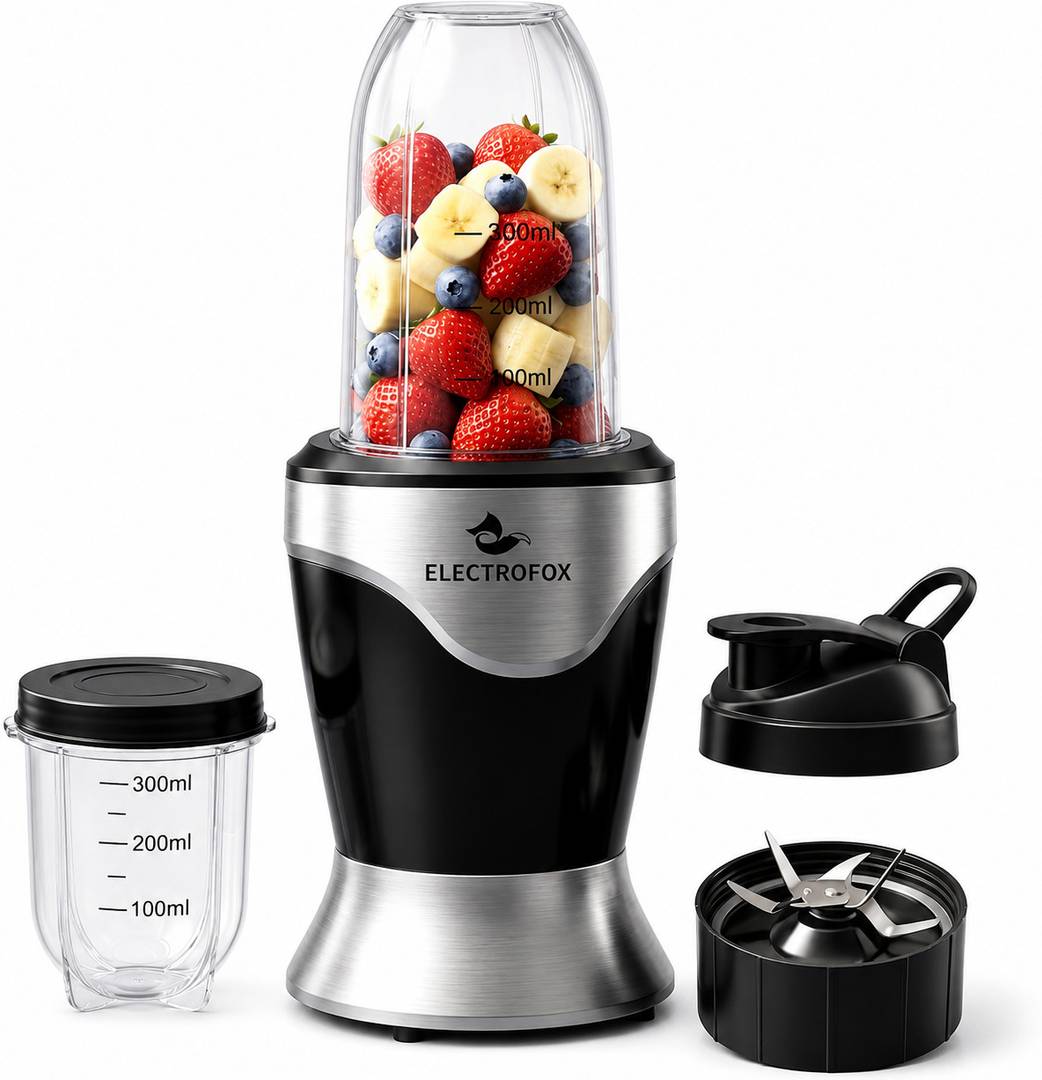 Electrofox ActiveBlend 2 Jar Pro Nutri Blender 750 W Juicer Mixer Grinder