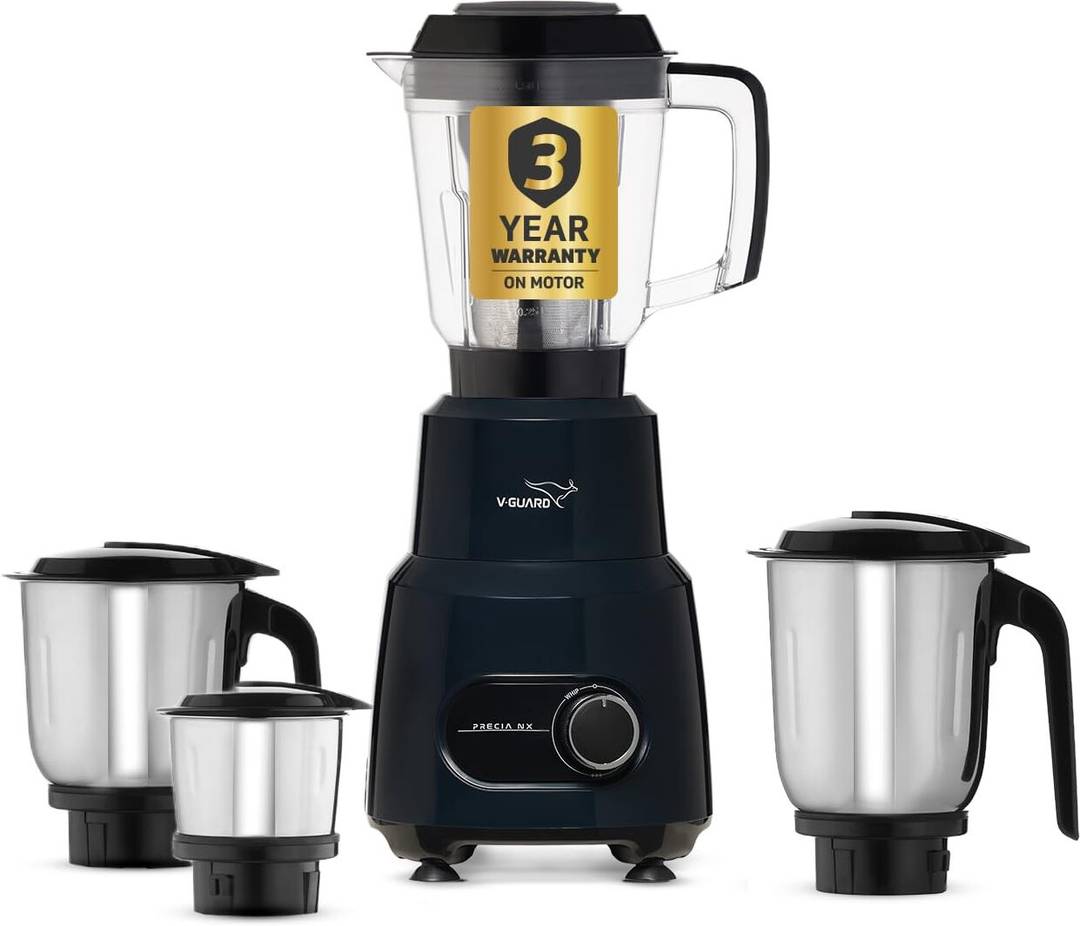 V-Guard Precia NX 750 W Mixer Grinder Precia NX | 4 Jars | Ocean Blue
