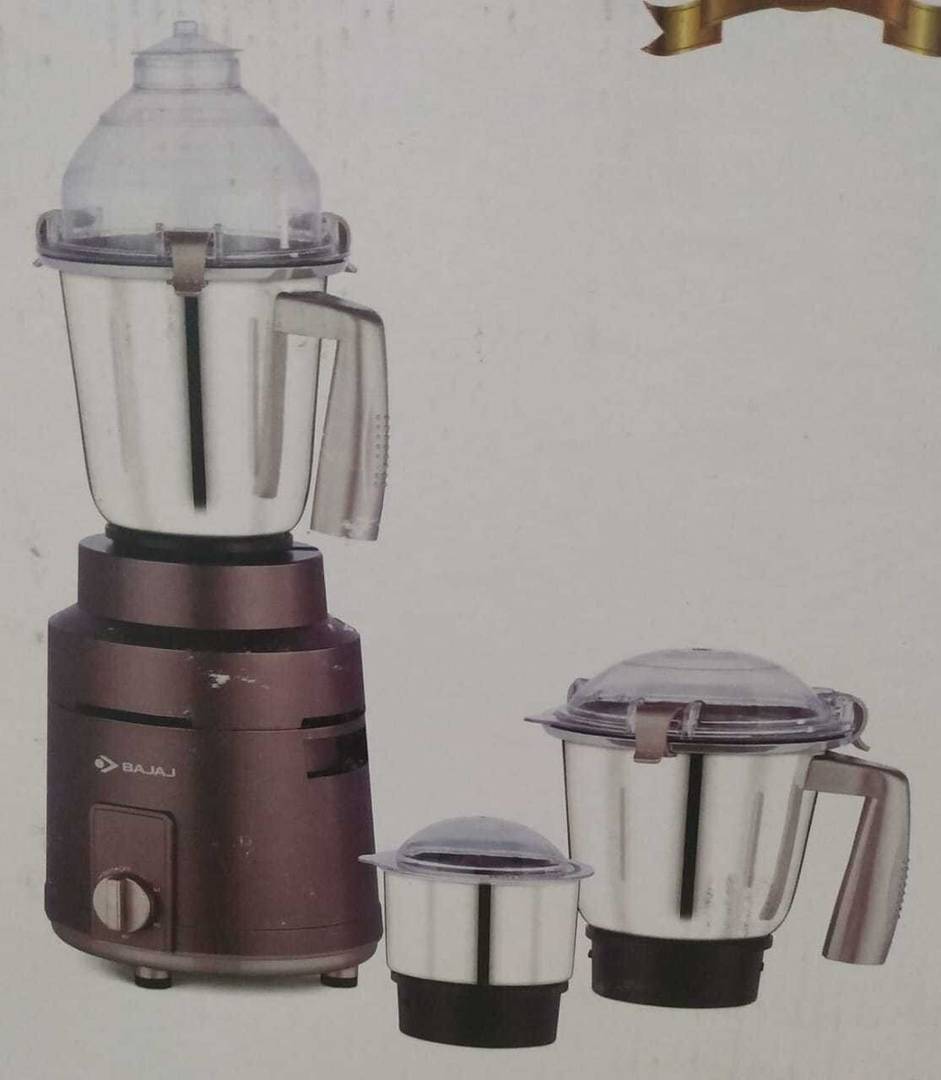 BAJAJ by BAJAJ HERCULO 1000 W Mixer Grinder HERCULO | 3 Jars | COFFEE BROWN, GOLD COLOUR