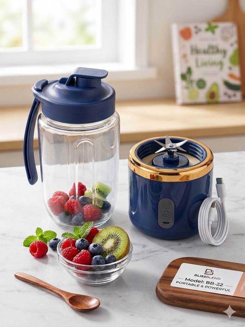 KIVNEX Jxr 40 W Juicer 2026port | 2 Jars | Blue