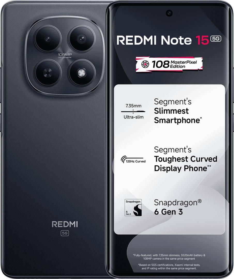 Redmi Note 15 5g (black, 128 Gb, 5520 Mah)