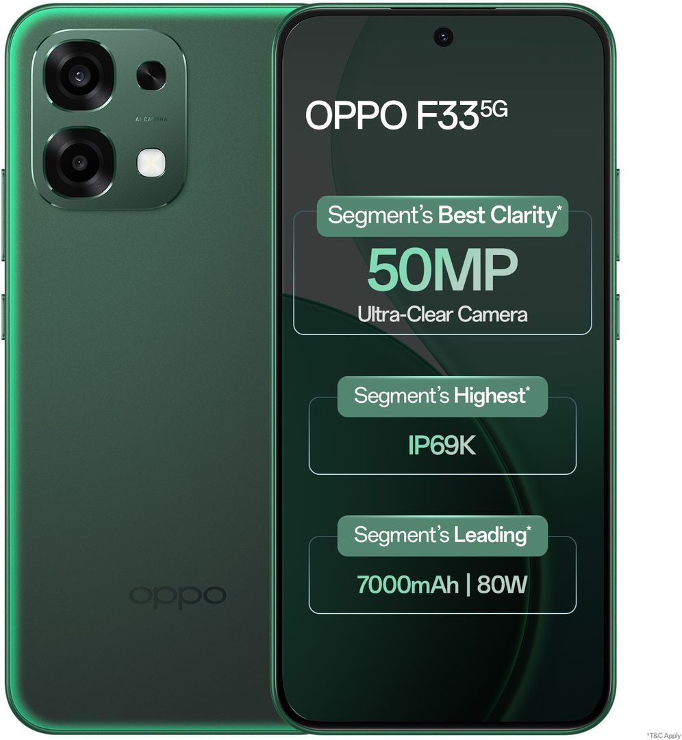 OPPO F33 5G (Forest Green, 128 GB) (6 GB RAM)