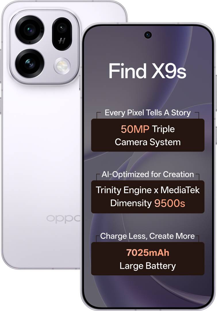 OPPO Find X9s (Lavender Sky, 512 GB)