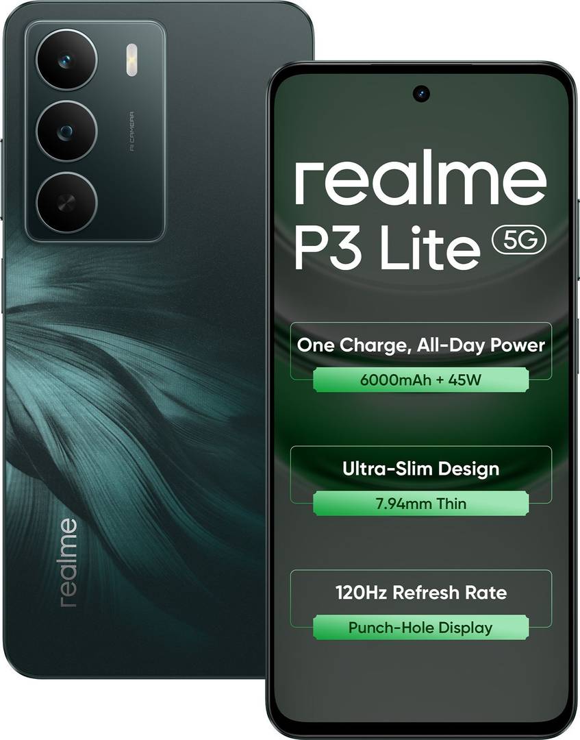 realme p3 lite 5g charger box midnight lily 128 gb