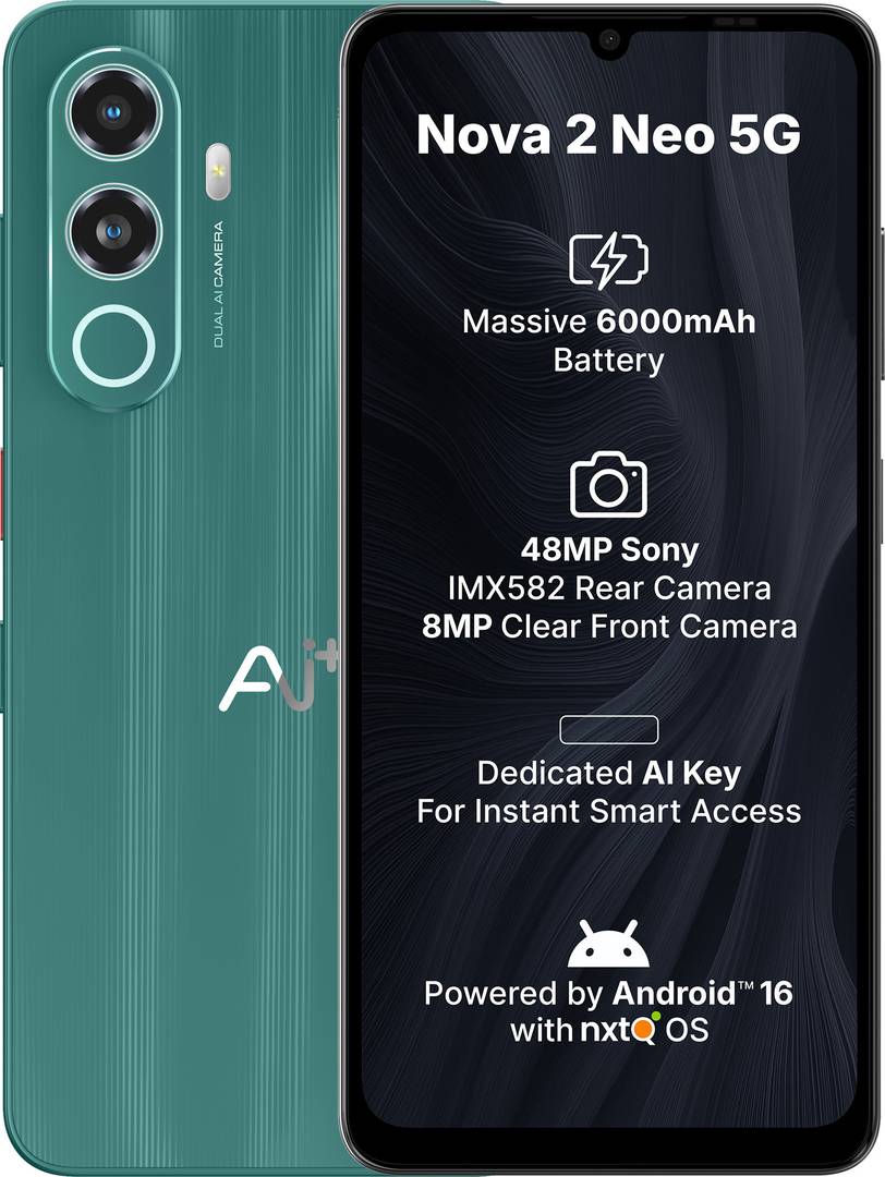 Ai+ Nova 2 Neo 5G (Green, 128 GB) 4 GB RAM