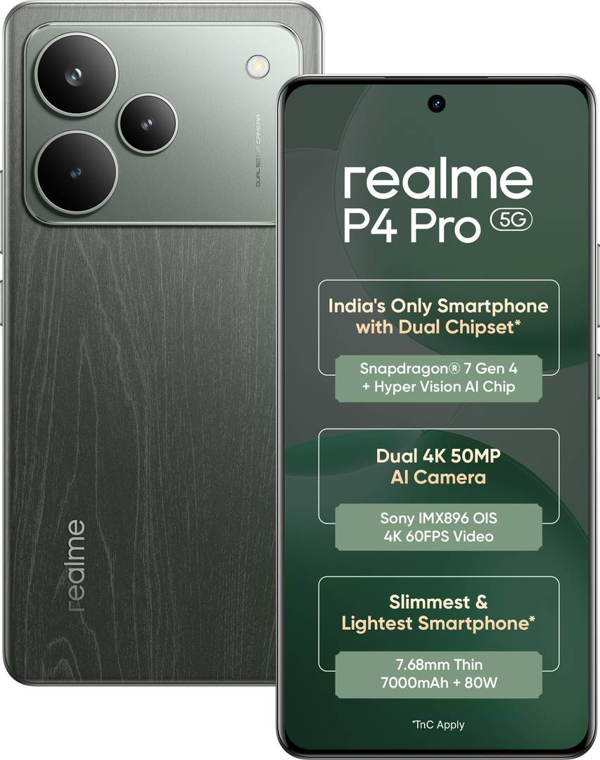 realme P4 Pro 5G (Dark Oak Wood, 128 GB)